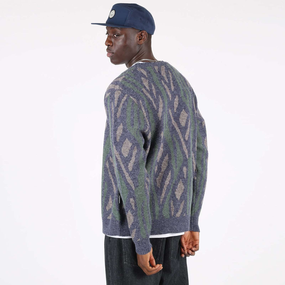 WeErvin Cardigan navy blue/dark green