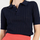 WeFeli Short Sleeve Jumper navy blue