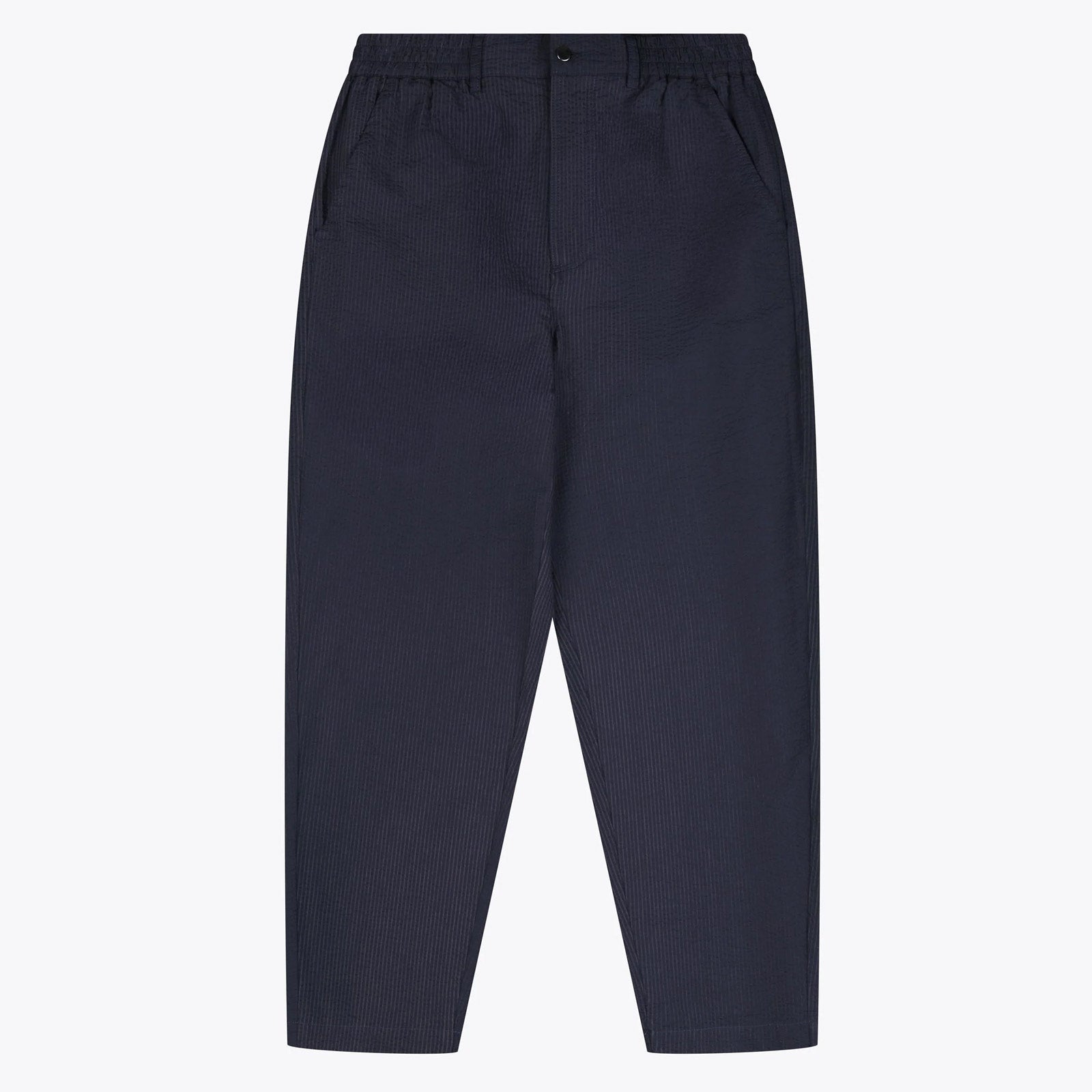 WeGrover Seersucker Pants dark navy Wemoto