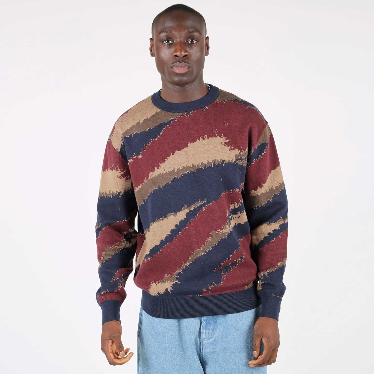 WeJohnson Jumper navy blue/burgundy