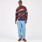 WeJohnson Jumper navy blue/burgundy