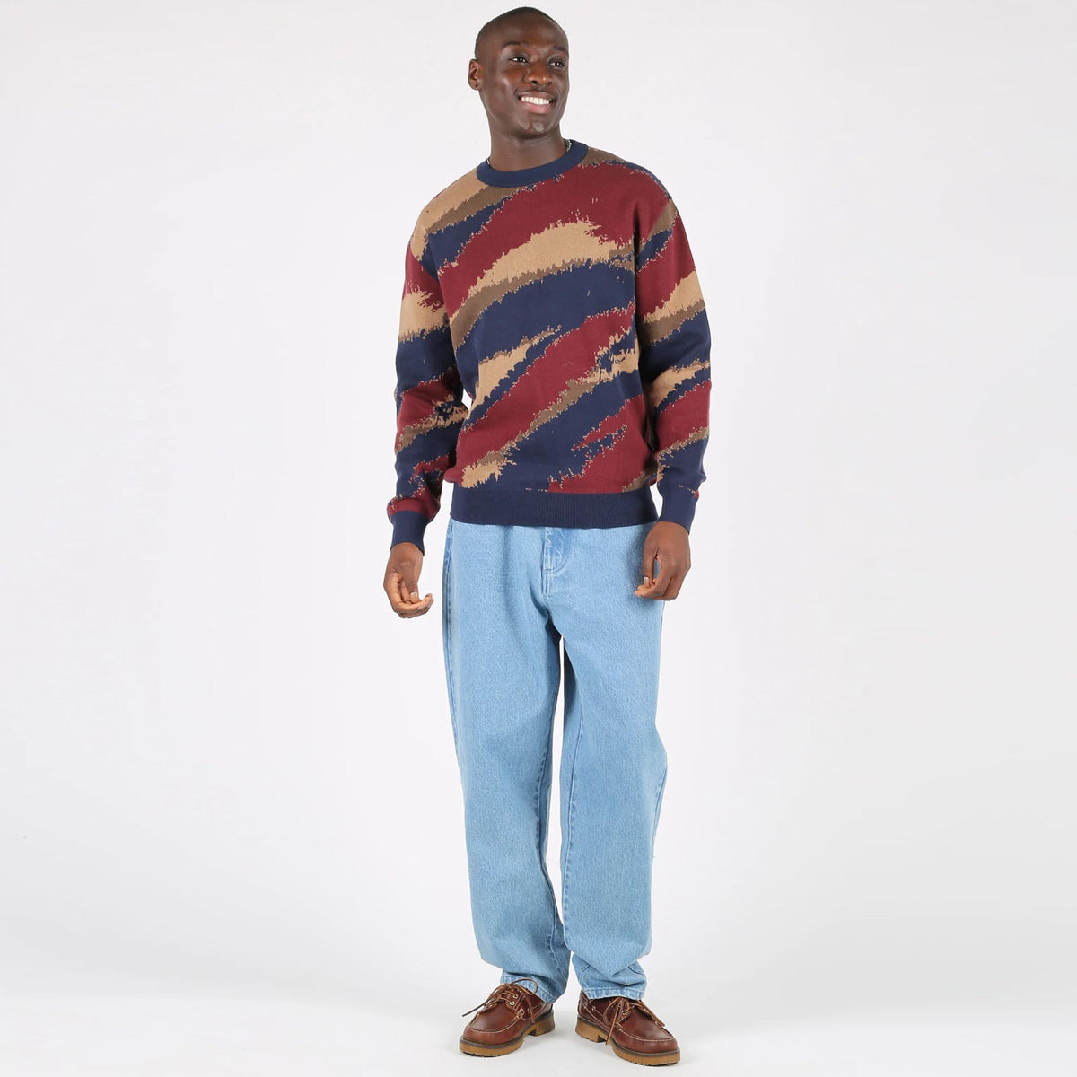 WeJohnson Jumper navy blue/burgundy