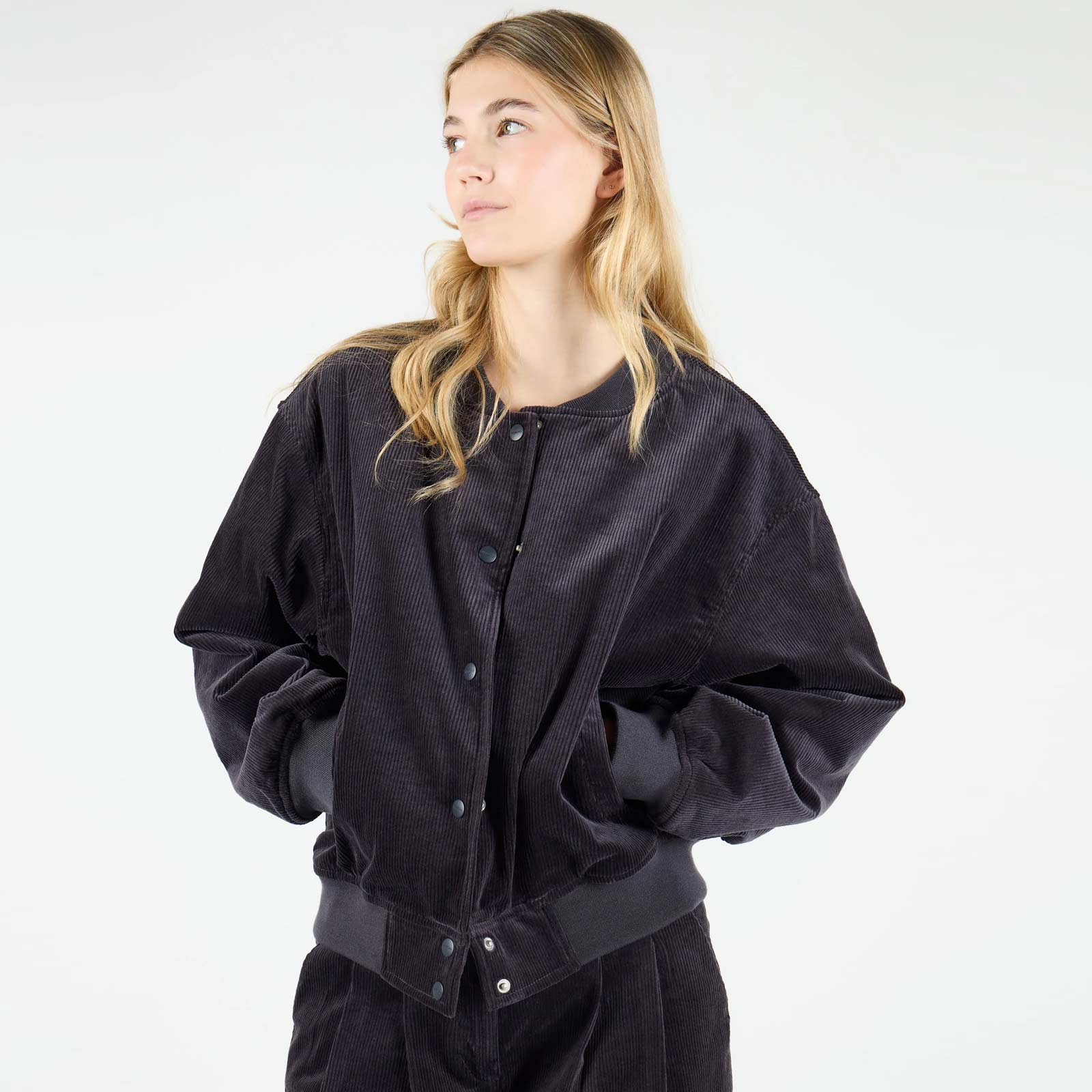 WeLilly Cord Jacket dark grey Wemoto