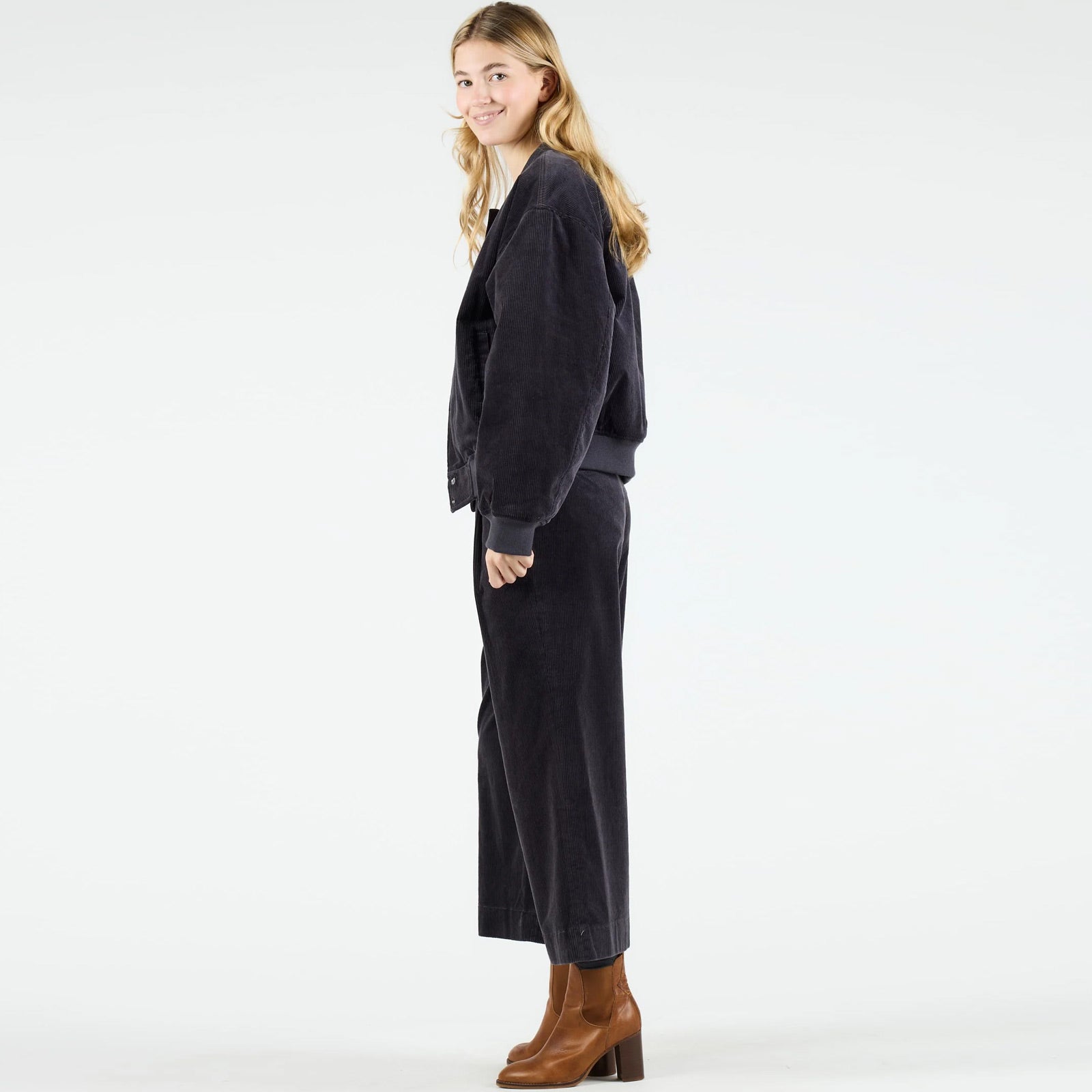 WeLilly Cord Jacket dark grey Wemoto