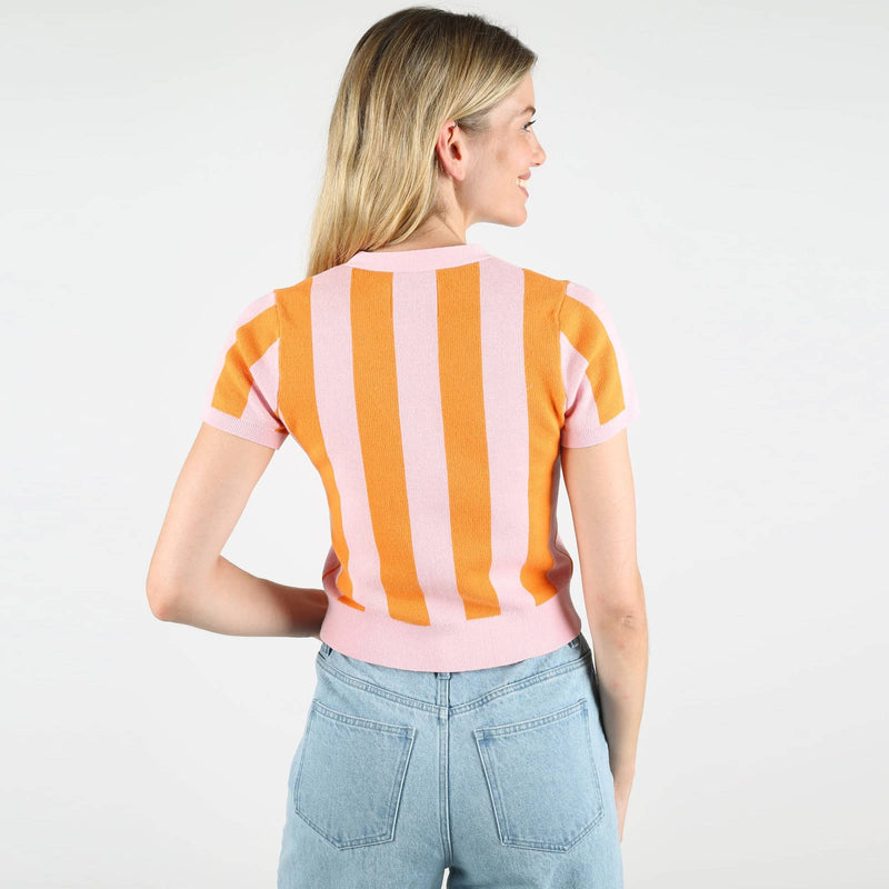 WeMila Short Sleeve Cardigan peach-pink Wemoto