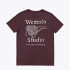 WePasta Club Tee red brown 264.120-870 Wemoto