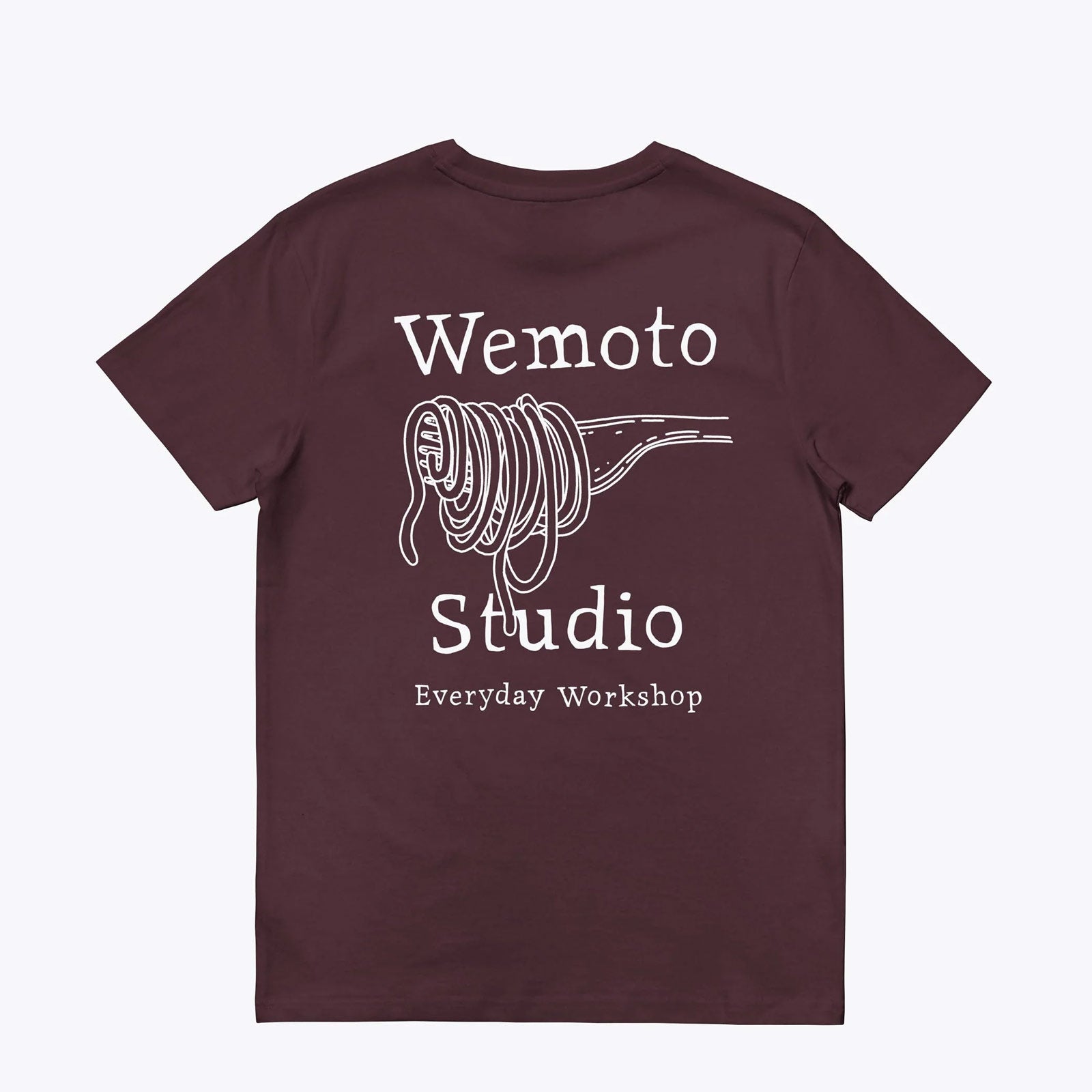 WePasta Club Tee red brown 264.120-870 Wemoto