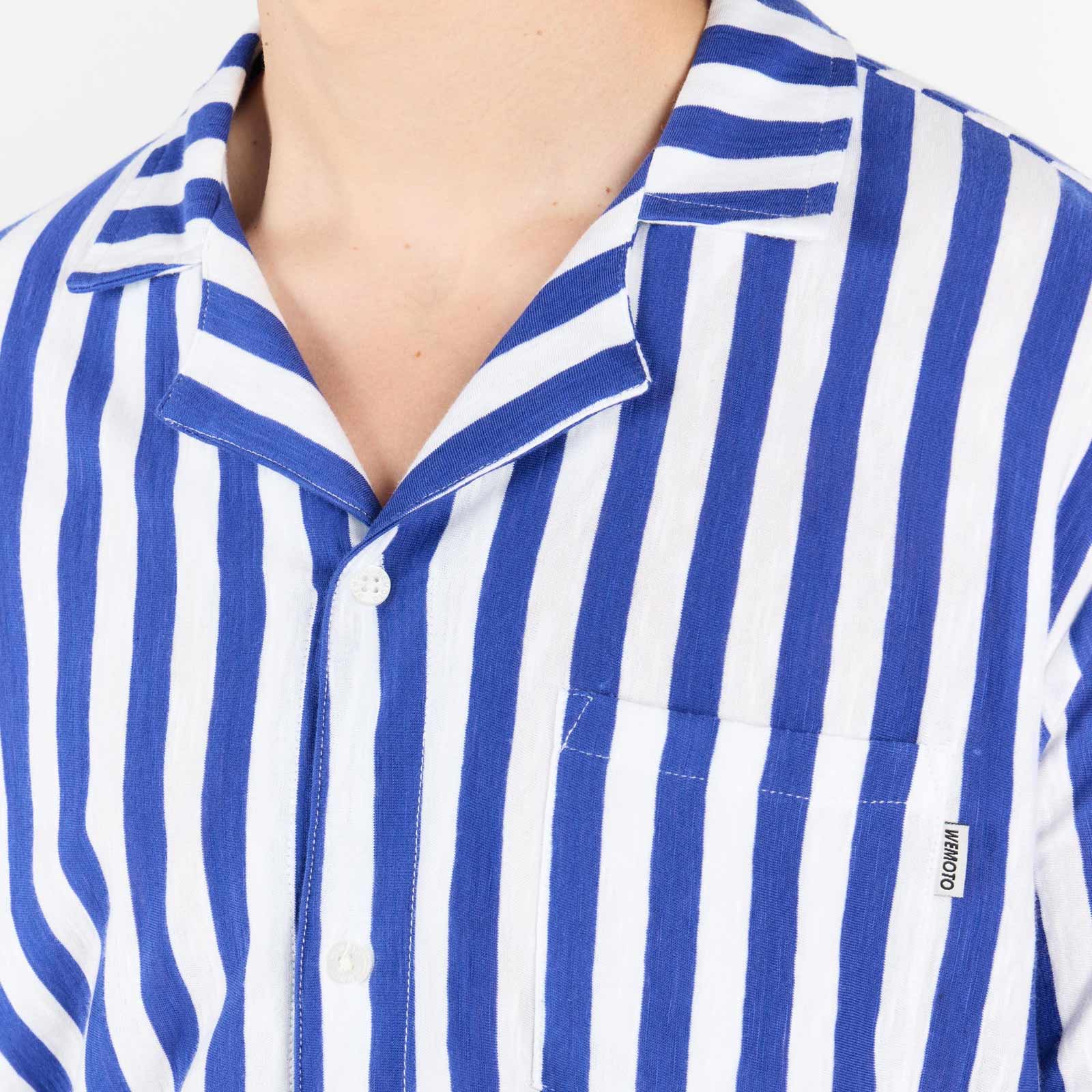 WePeer Short Sleeve Shirt royal blue Wemoto