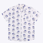 WePeer Short Sleeve Shirt white-royal blue Wemoto