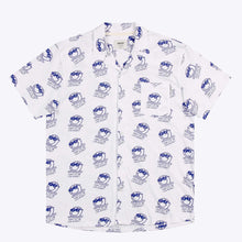 WePeer Short Sleeve Shirt white-royal blue Wemoto