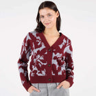 WeRuth Cardigan bordeaux/blue