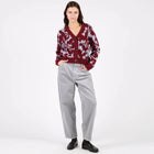 WeRuth Cardigan bordeaux/blue