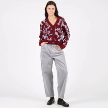 WeRuth Cardigan bordeaux/blue
