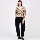 WeRuth Cardigan navy blue/beige