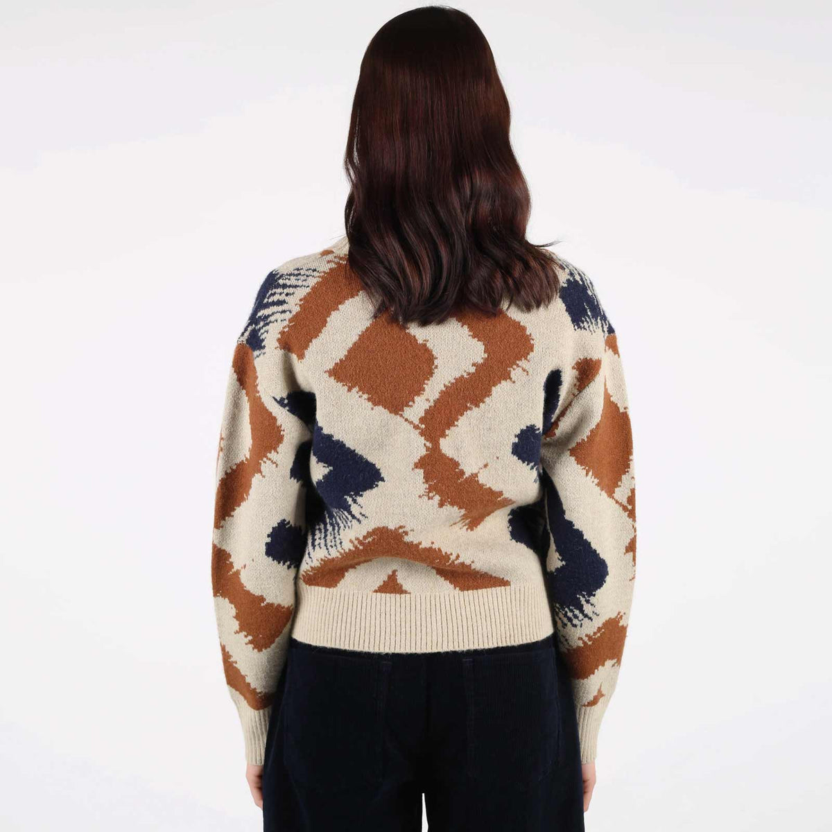 WeRuth Cardigan navy blue/beige