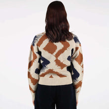 WeRuth Cardigan navy blue/beige