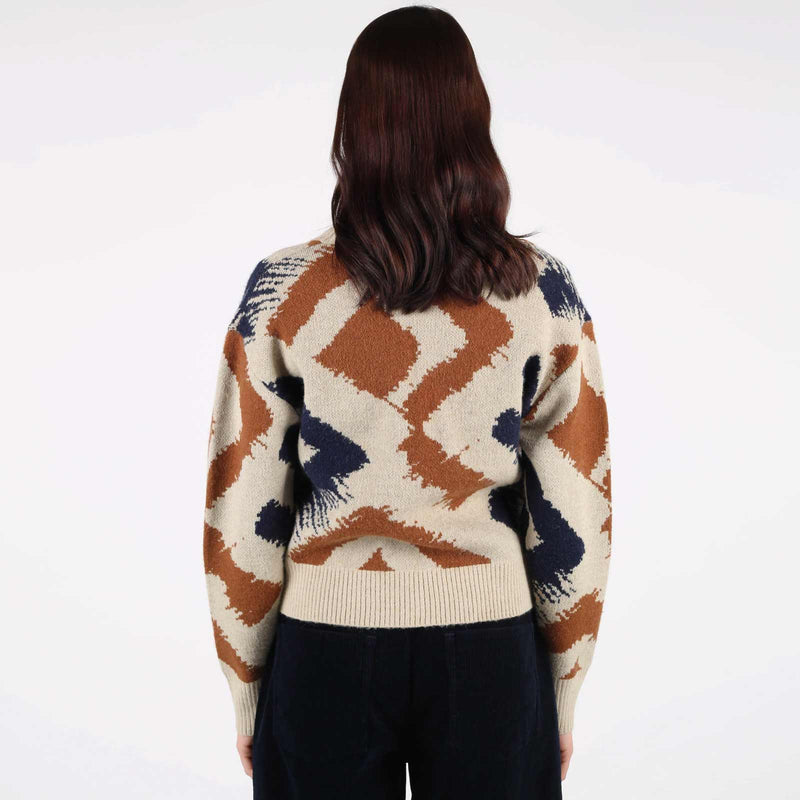 WeRuth Cardigan navy blue/beige