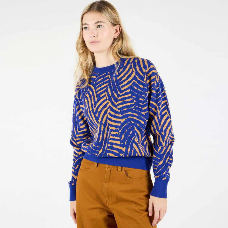 WeSage Jumper blue-beige Wemoto