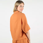 WeSara Linen Shirt terracotta Wemoto