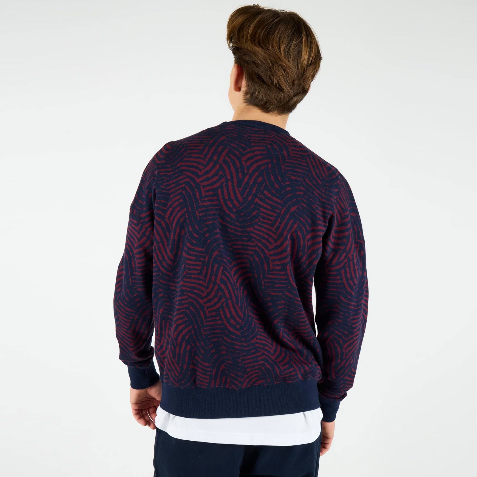WeScott Jumper navy blue-burgundy