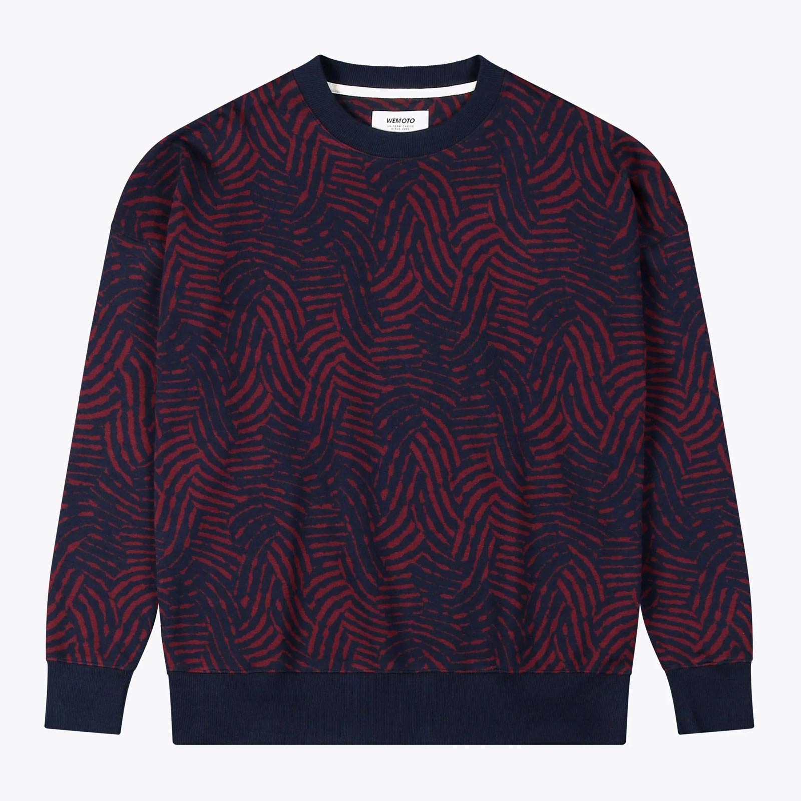 WeScott Jumper navy blue-burgundy