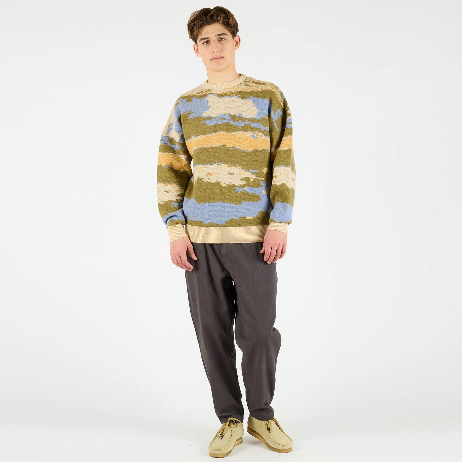 WeShane Jumper light olive-blue stone Wemoto