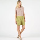 WeSofia Knit Polo Shirt almond Wemoto