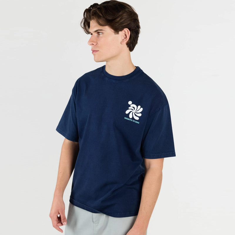 WeSpiral Tee navy blue Wemoto