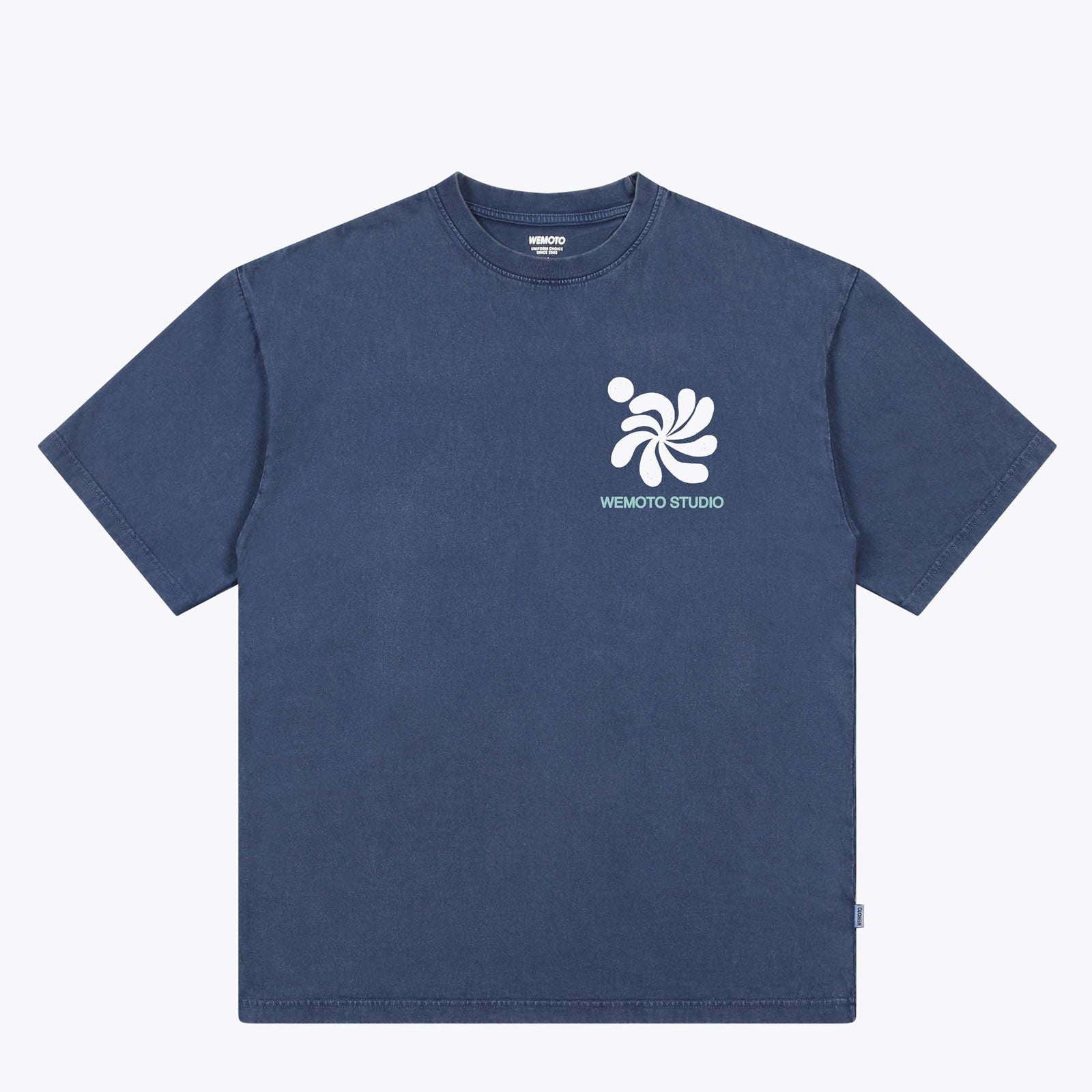 WeSpiral Tee navy blue Wemoto