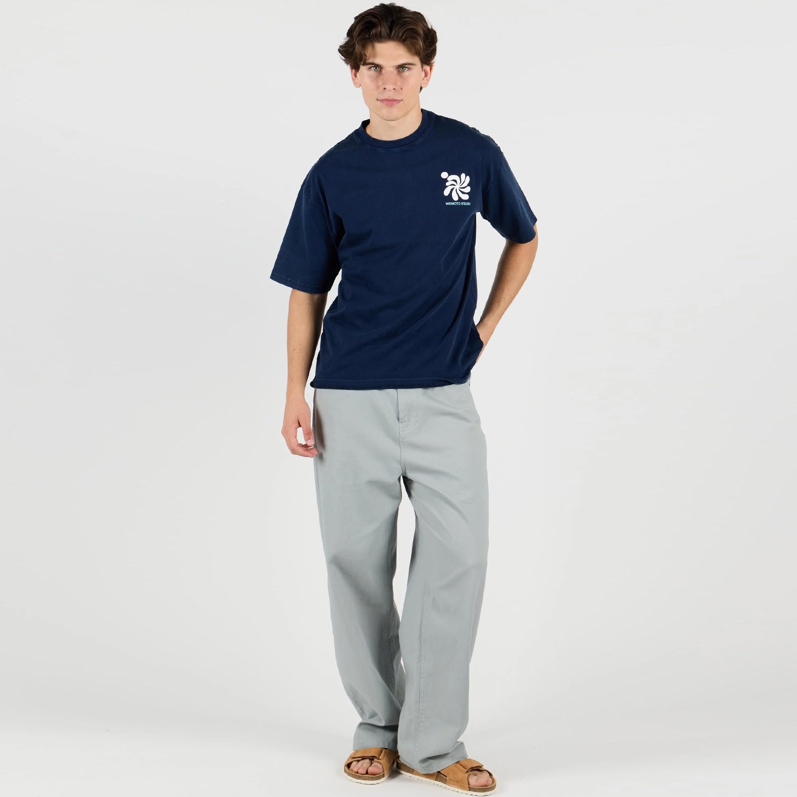 WeSpiral Tee navy blue Wemoto