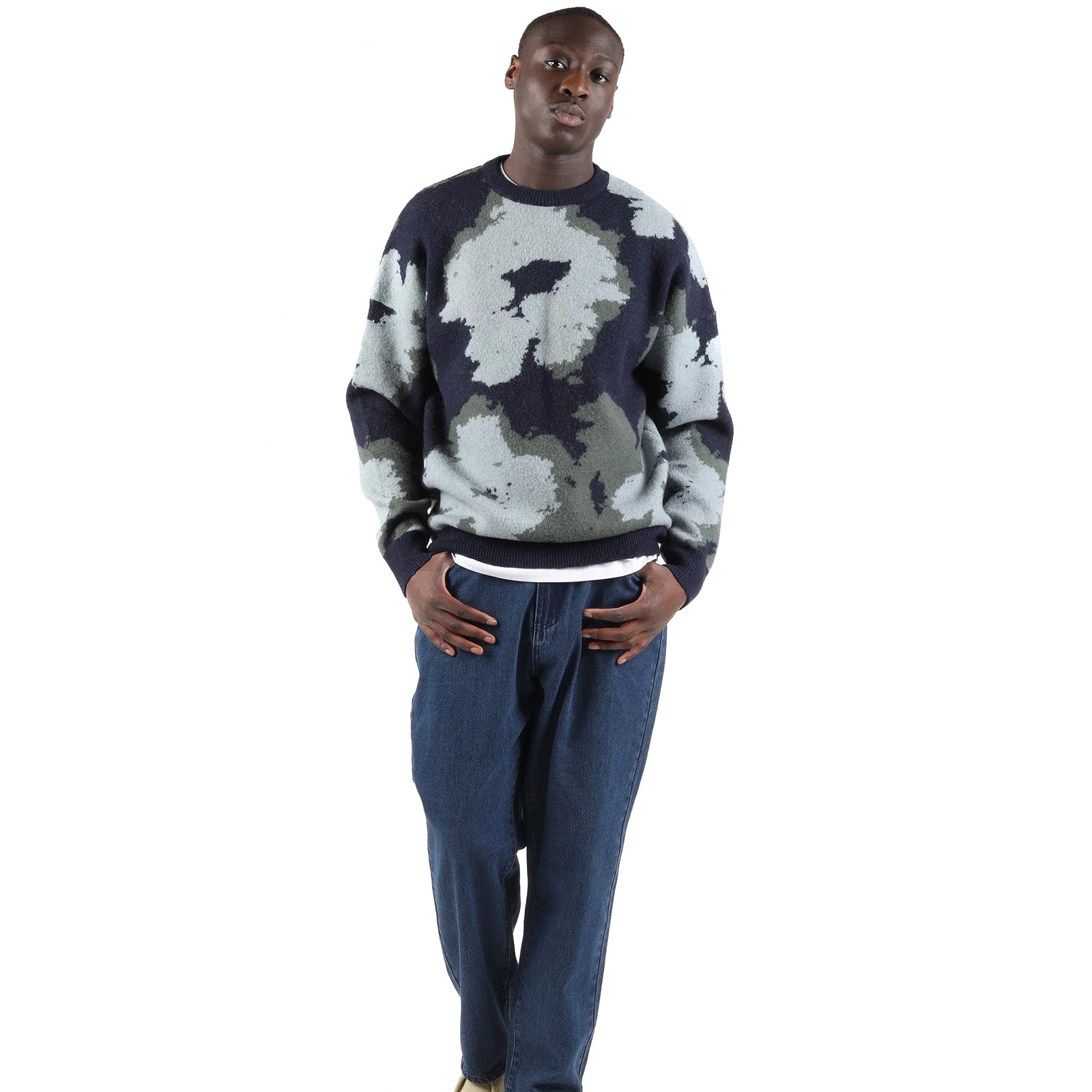 WeShane Jumper navy blue