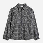 Aidan Jacket nero jacquard Wooden
