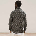 Aidan Jacket nero jacquard Wooden