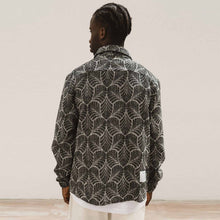 Aidan Jacket nero jacquard Wooden