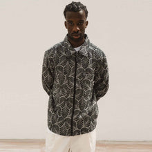 Aidan Jacket nero jacquard Wooden