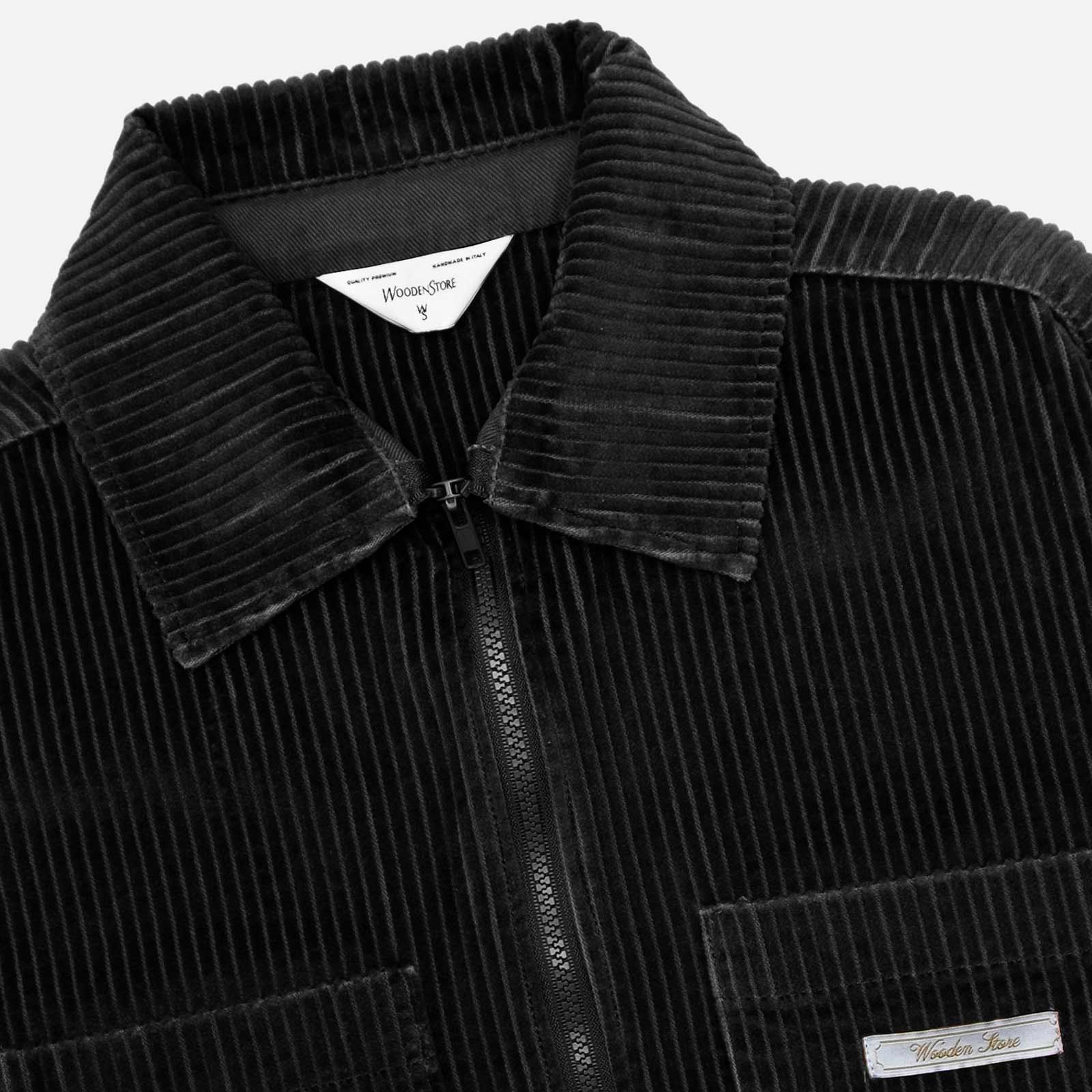 Aidan Zip Shirt nero Wooden