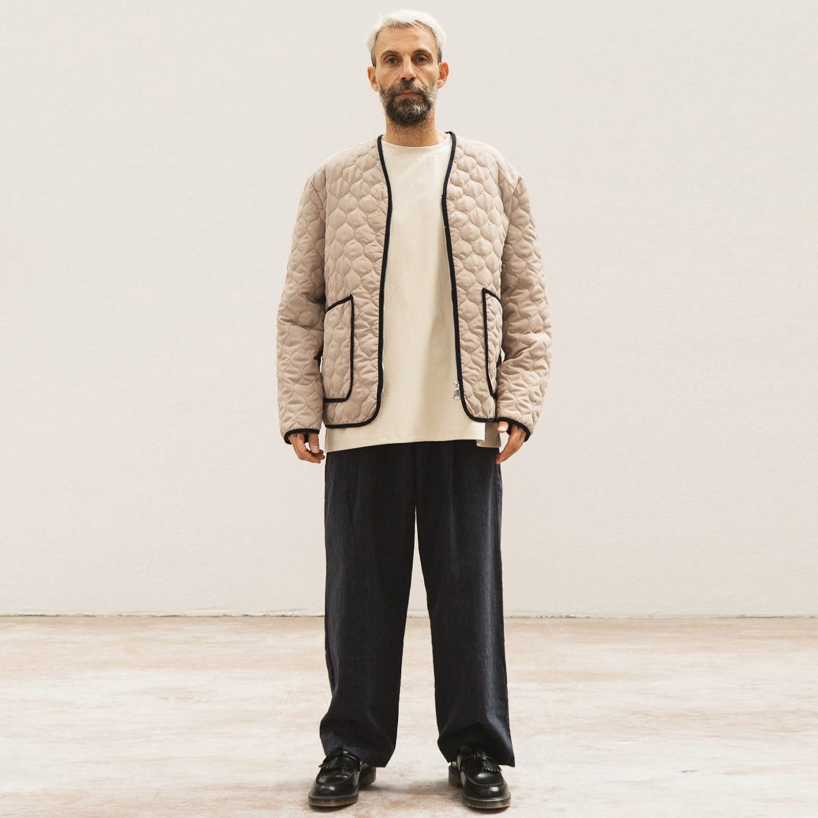 Big Osaka Pant denim spigato Wooden