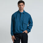 Ohio M/L Pullover PoloShirt blue denim