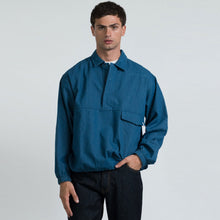 Ohio M/L Pullover PoloShirt blue denim
