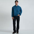 Ohio M/L Pullover PoloShirt blue denim