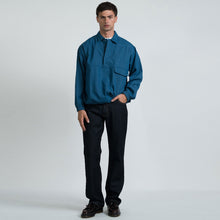 Ohio M/L Pullover PoloShirt blue denim