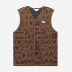 Rail Jacquard Vest terra Wooden