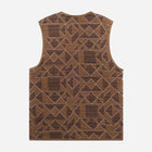 Rail Jacquard Vest terra Wooden