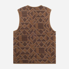 Rail Jacquard Vest terra Wooden