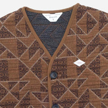 Rail Jacquard Vest terra Wooden