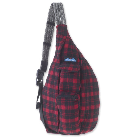Mini Plaid Rope Bag lumberjack