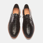 Zapata Leather Sole Shoe black