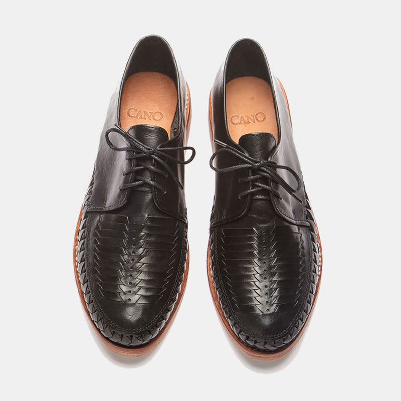 Zapata Leather Sole Shoe black