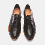 Zapata Leather Sole Shoe black