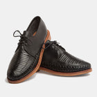 Zapata Leather Sole Shoe black